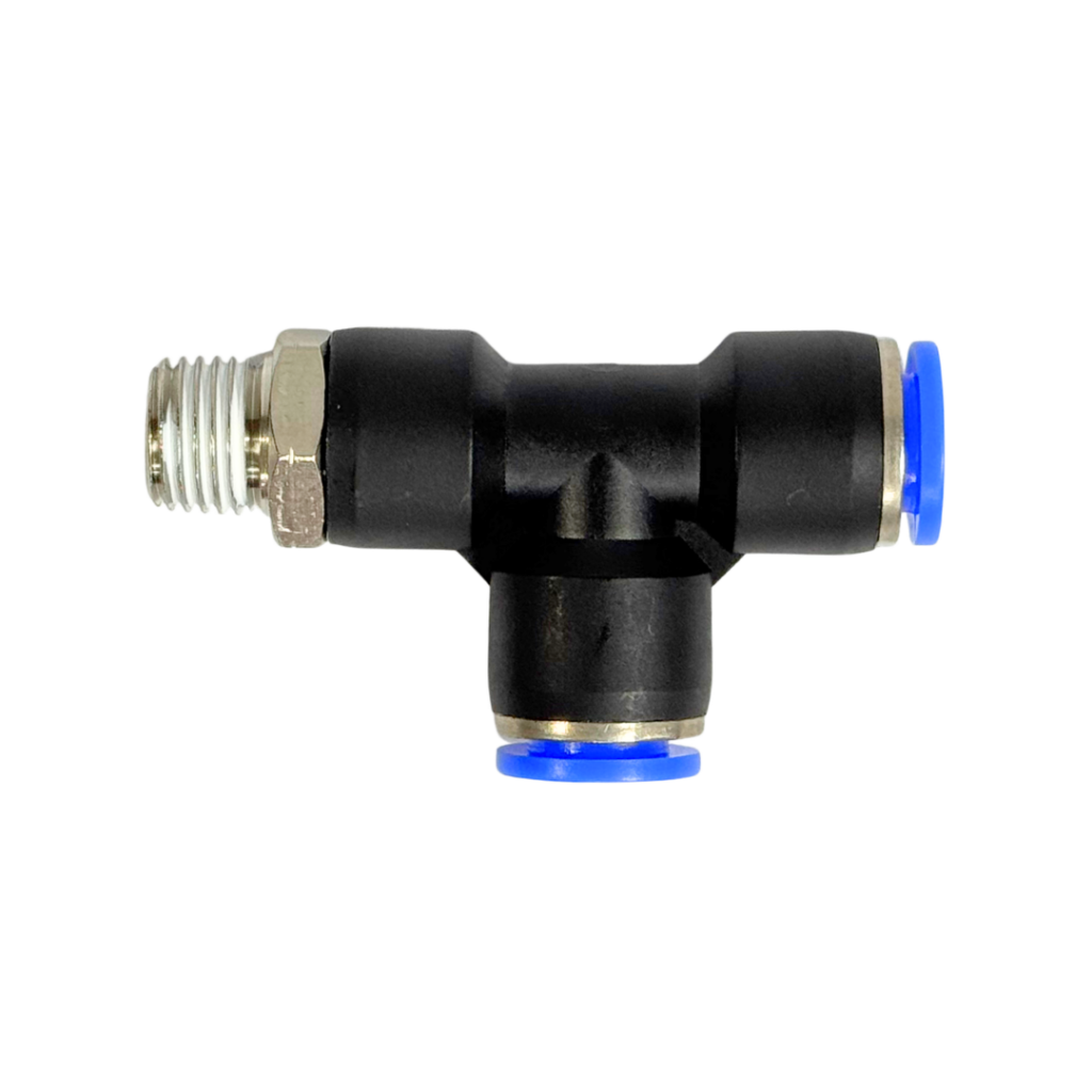 Conector T con rosca lateral